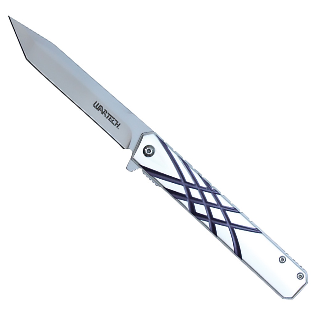 Silver Sentry Quick-Deploy Assisted Tanto Knife - Silver