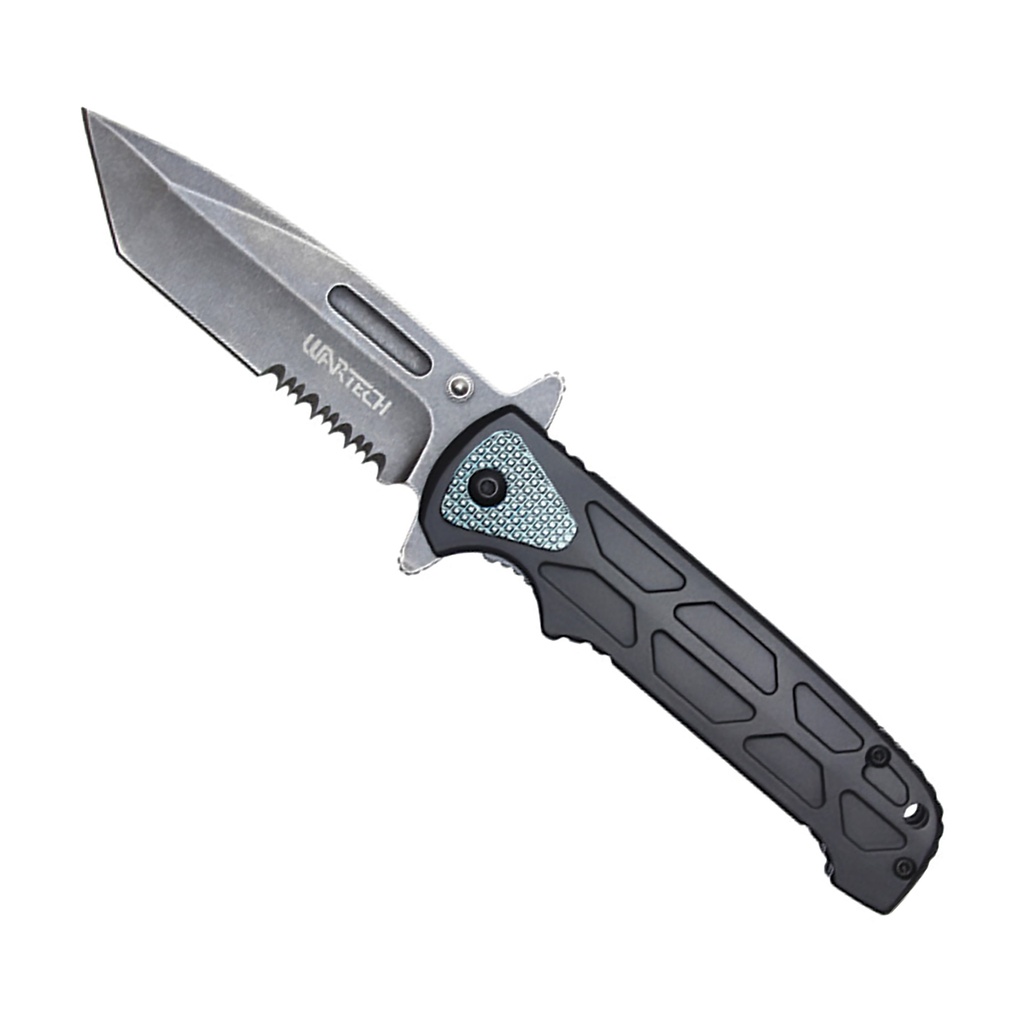 Hex Stealth Quick-Deploy Spring Assisted Knife - Matte Black Aluminum