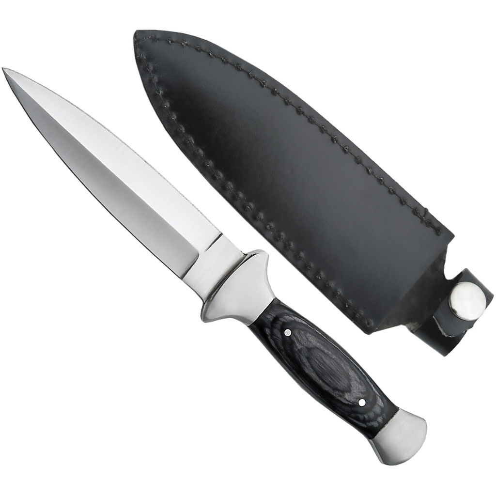 Shadowline Sentinel Boot Knife - Black Pakkawood