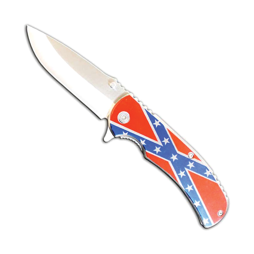 Southern Signal Assisted Opening Knife - Confederate Flag