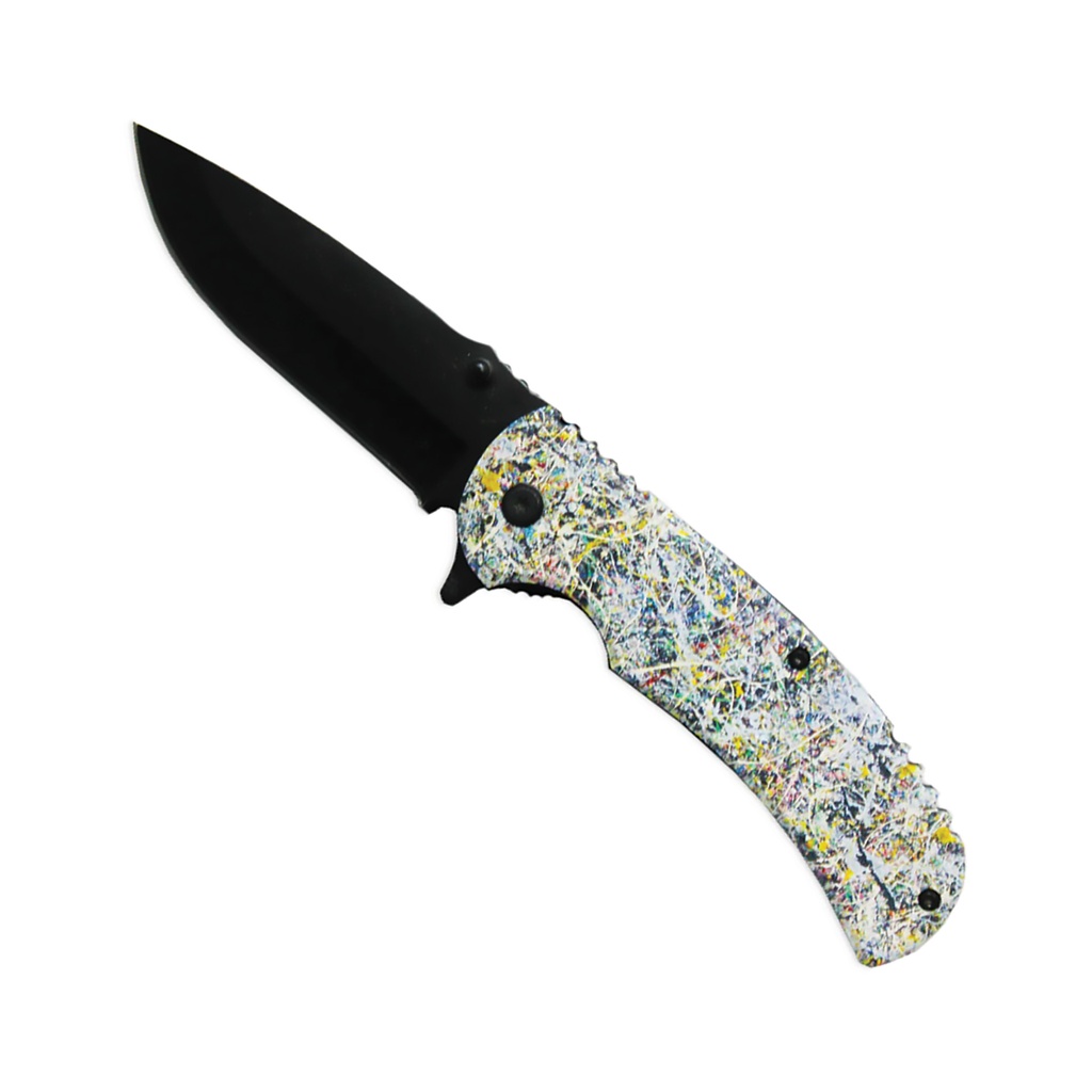 Gallery Flash Assist-Open Folding Knife - Abstract Splash