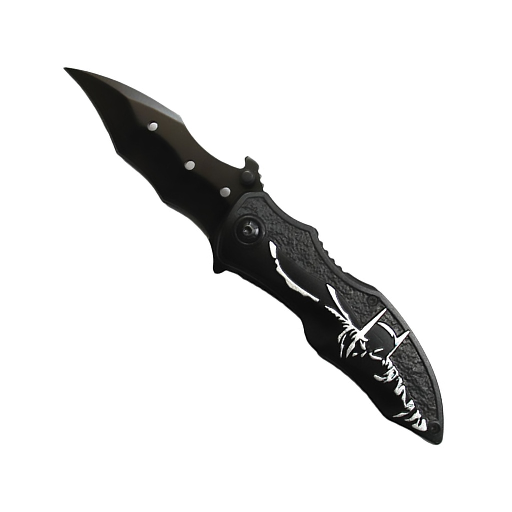 Night Hunter Bat Wing Assisted Pocket Knife - Black