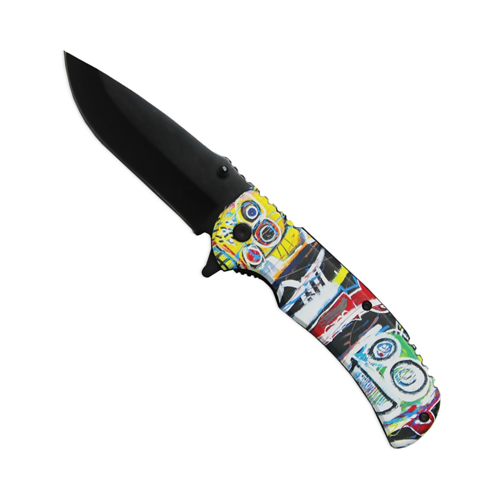 Gallery Burst Pop-Art Assisted Opening Knife - Splash Aluminum