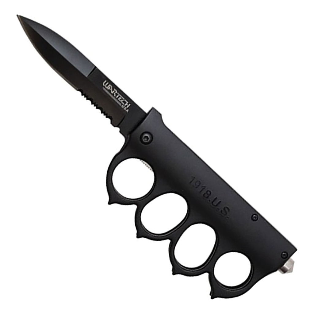 Shadow Barrage 1918 Trench Assisted Knife - Tactical Black
