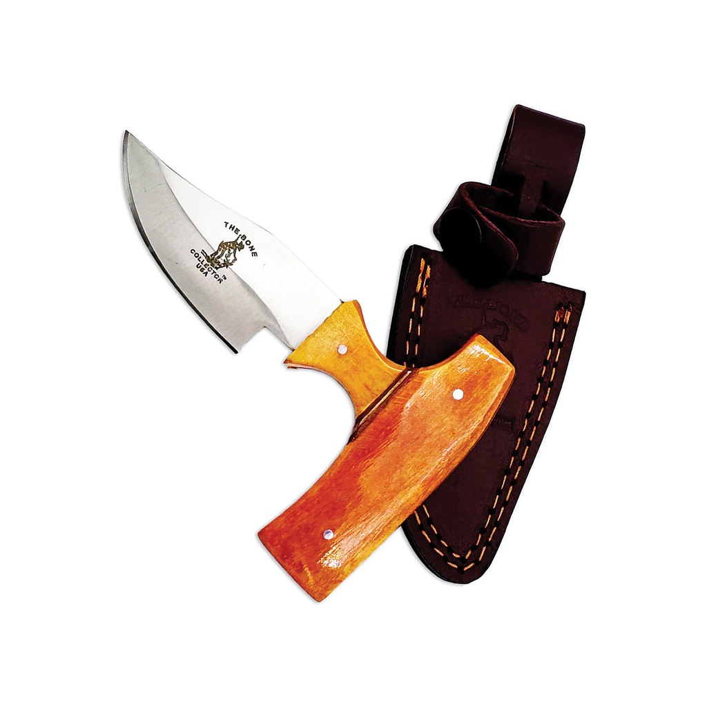 Field-Bred Control Short Blade Skinning Knife - Yellow Bone