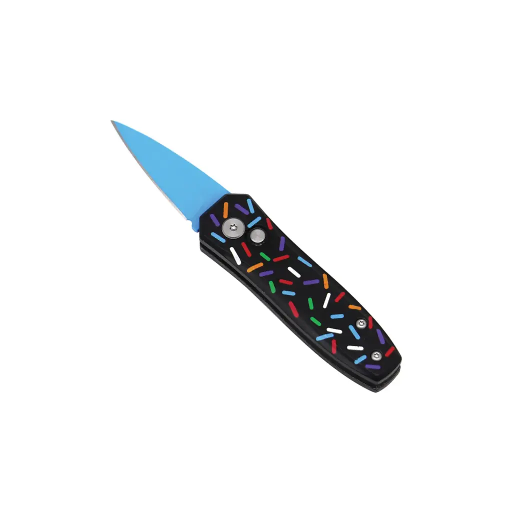 Sprinkle Snap California-Legal Automatic Knife - Blue Blade