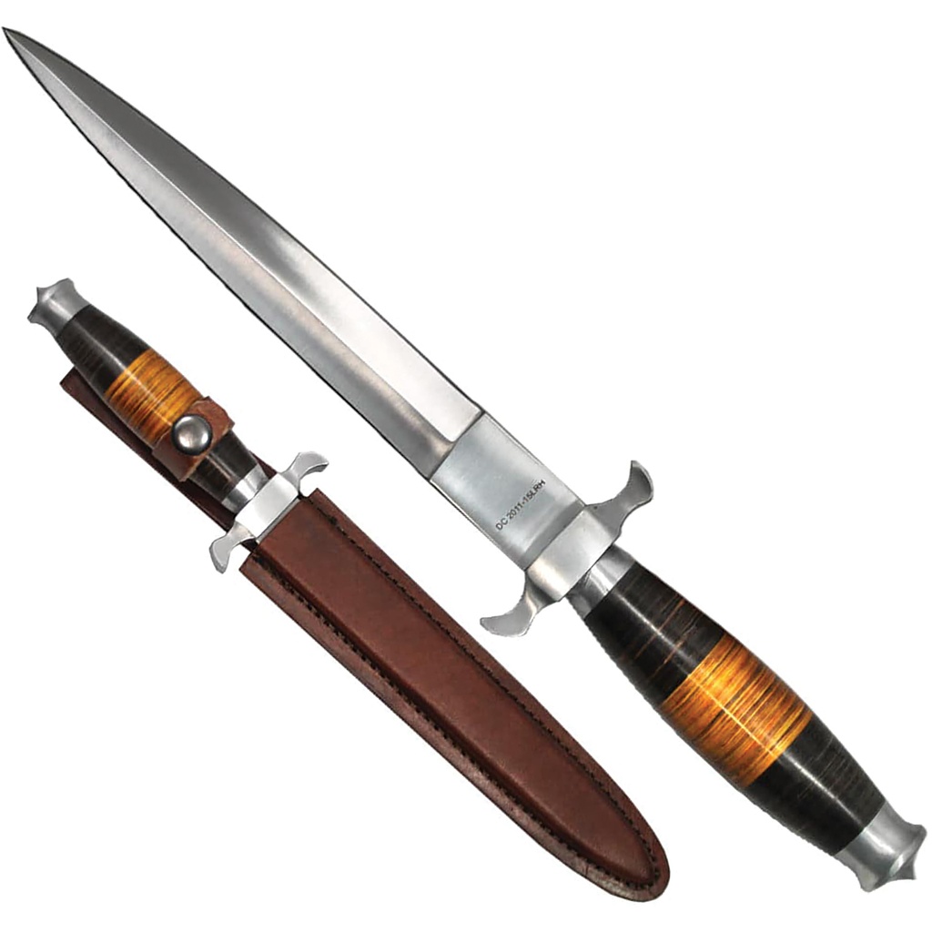 Commando Heritage Double-Edge Dagger Knife - Dark Wood
