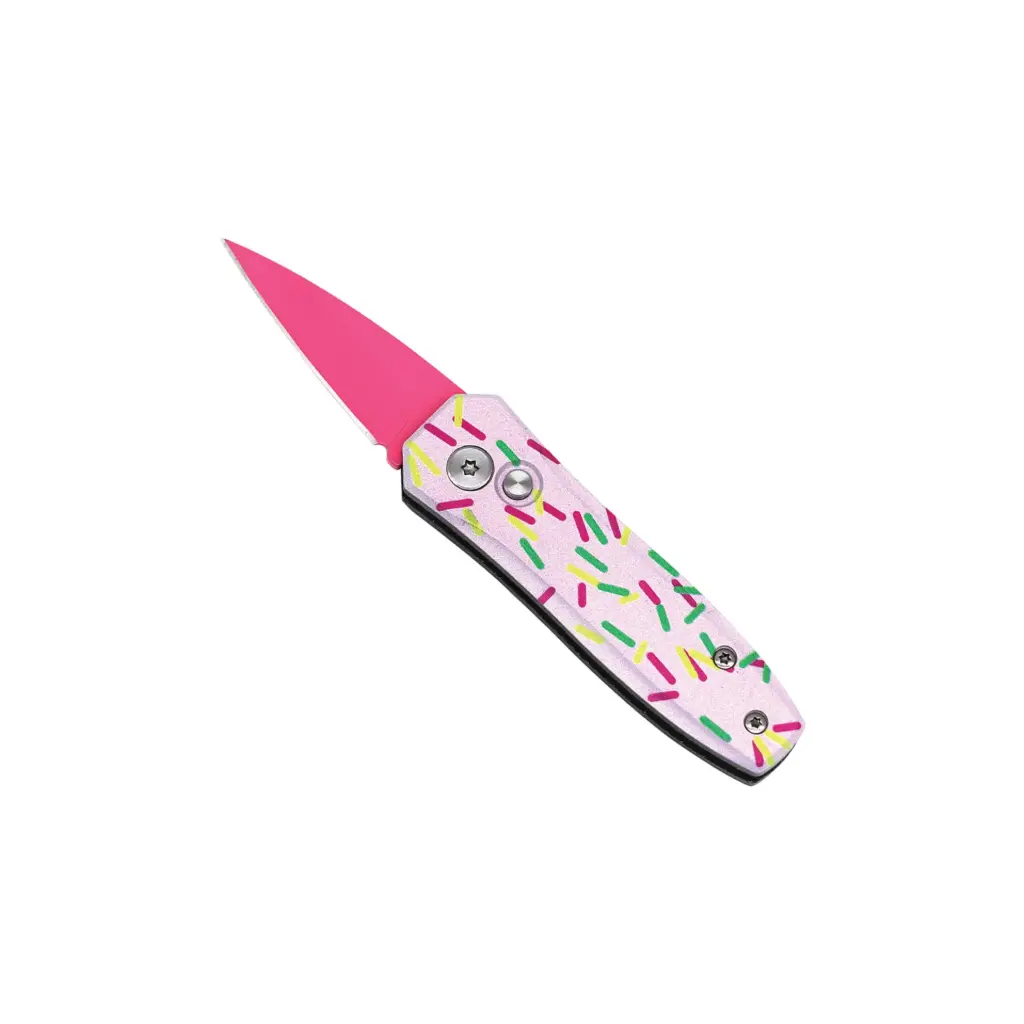 Sprinkle Pop California Legal Mini Switchblade - Pink Donut