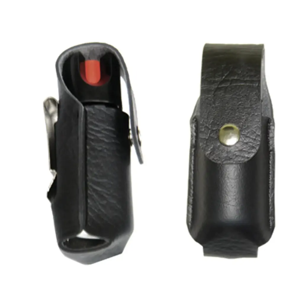 Duty-Line Discreet Carry Pepper Spray Holster - Black Leather