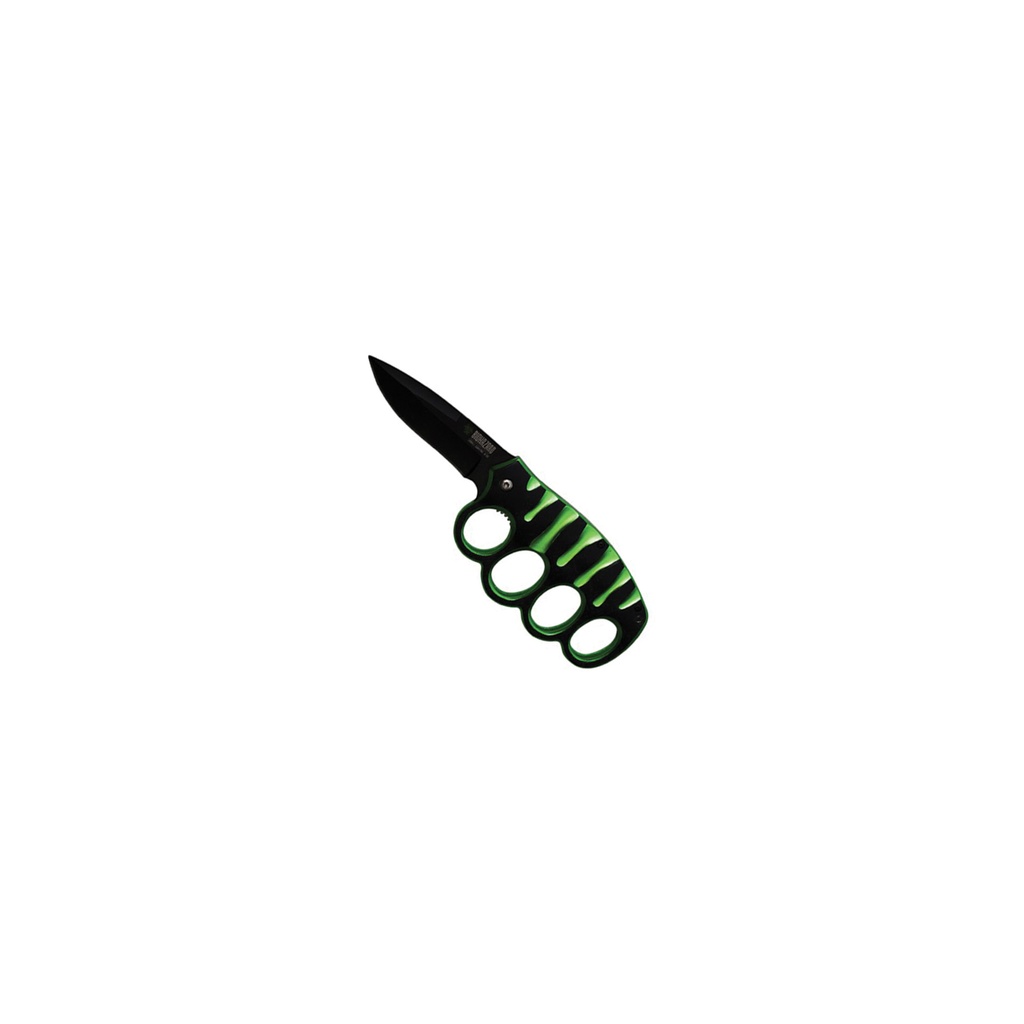 Trench Control Assisted Opening Knife - Green Aluminum