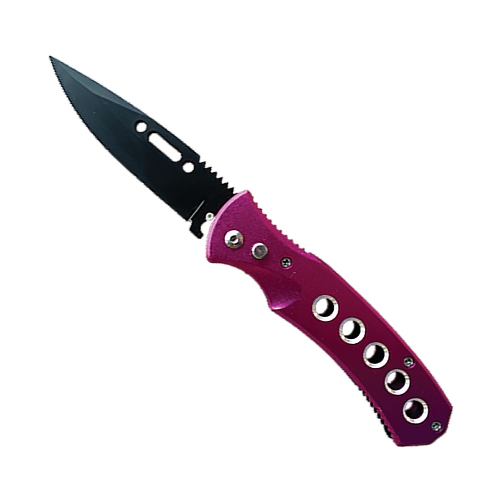 VentCore Quick-Deploy Automatic Knife - Purple Aluminum