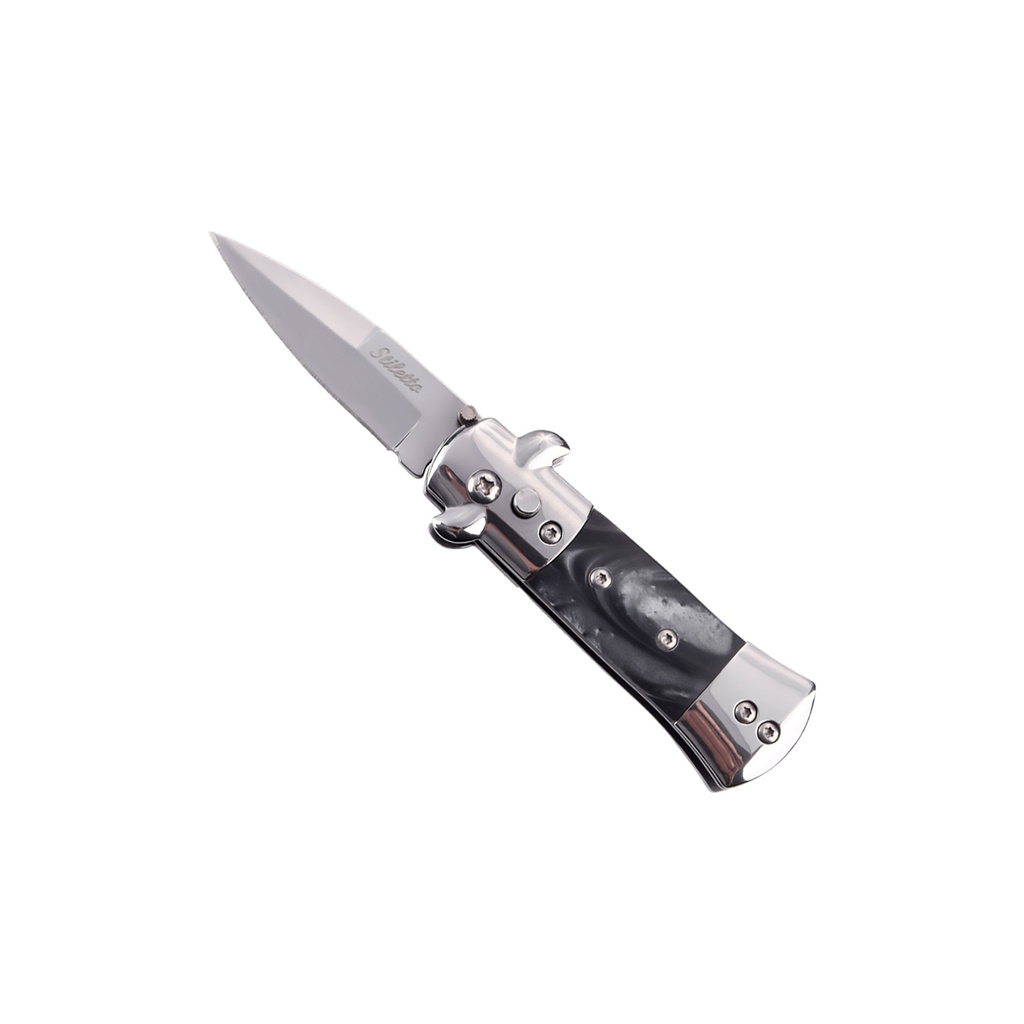 Marble Milano Gentleman’s Automatic Stiletto Knife - Black Marble