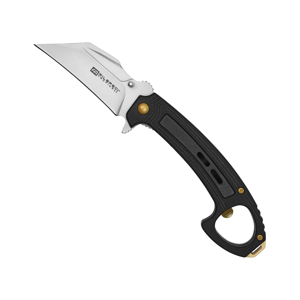 Night Guardian Ring-Lock EDC Assisted Knife - G10 Black