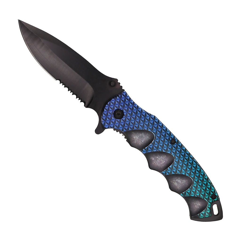 Spectral Flux Quick-Deploy Spring-Assisted Knife - Blue Gradient