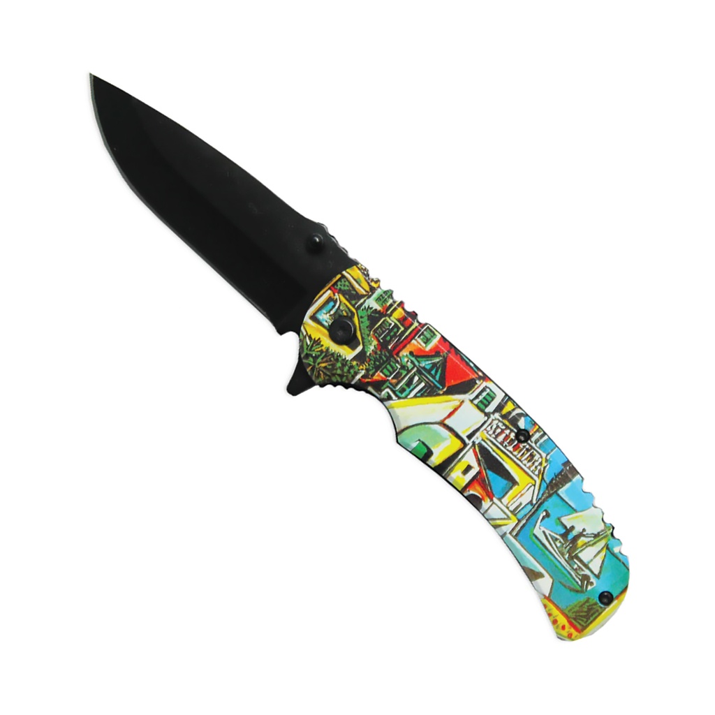 Street Gallery Express Assisted Opening Folding Knife - Urban Vista