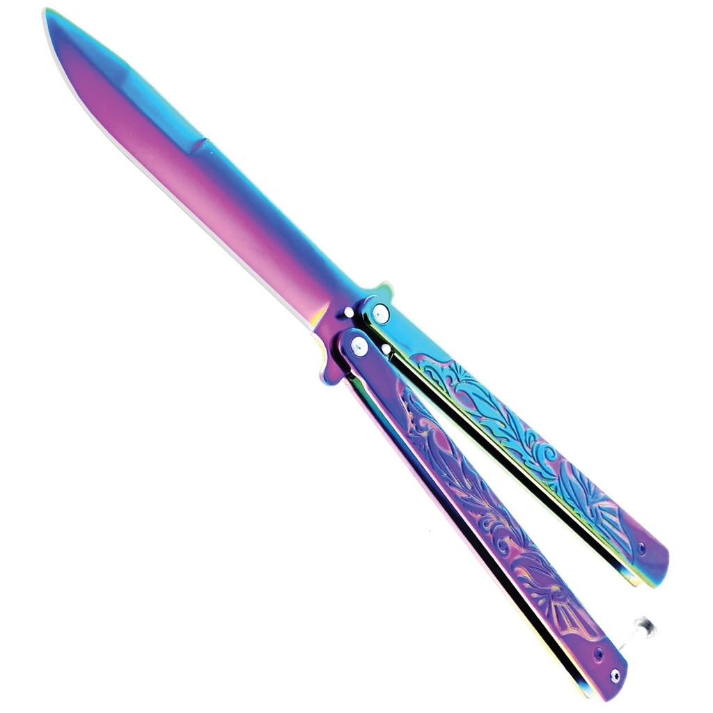 Selva Rainforest Training Butterfly Knife - Rainbow