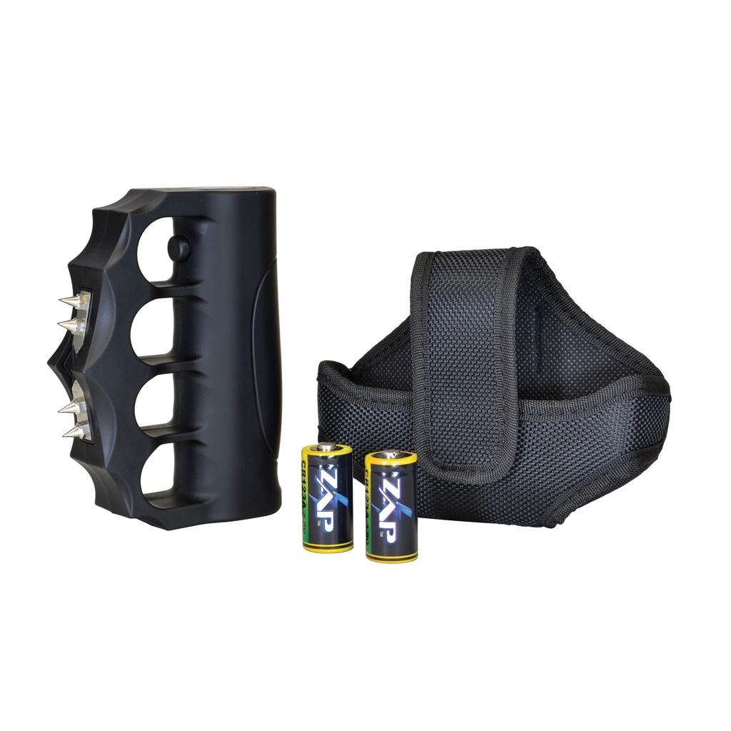Street Guardian Blast Knuckle Stun Gun - Midnight Black