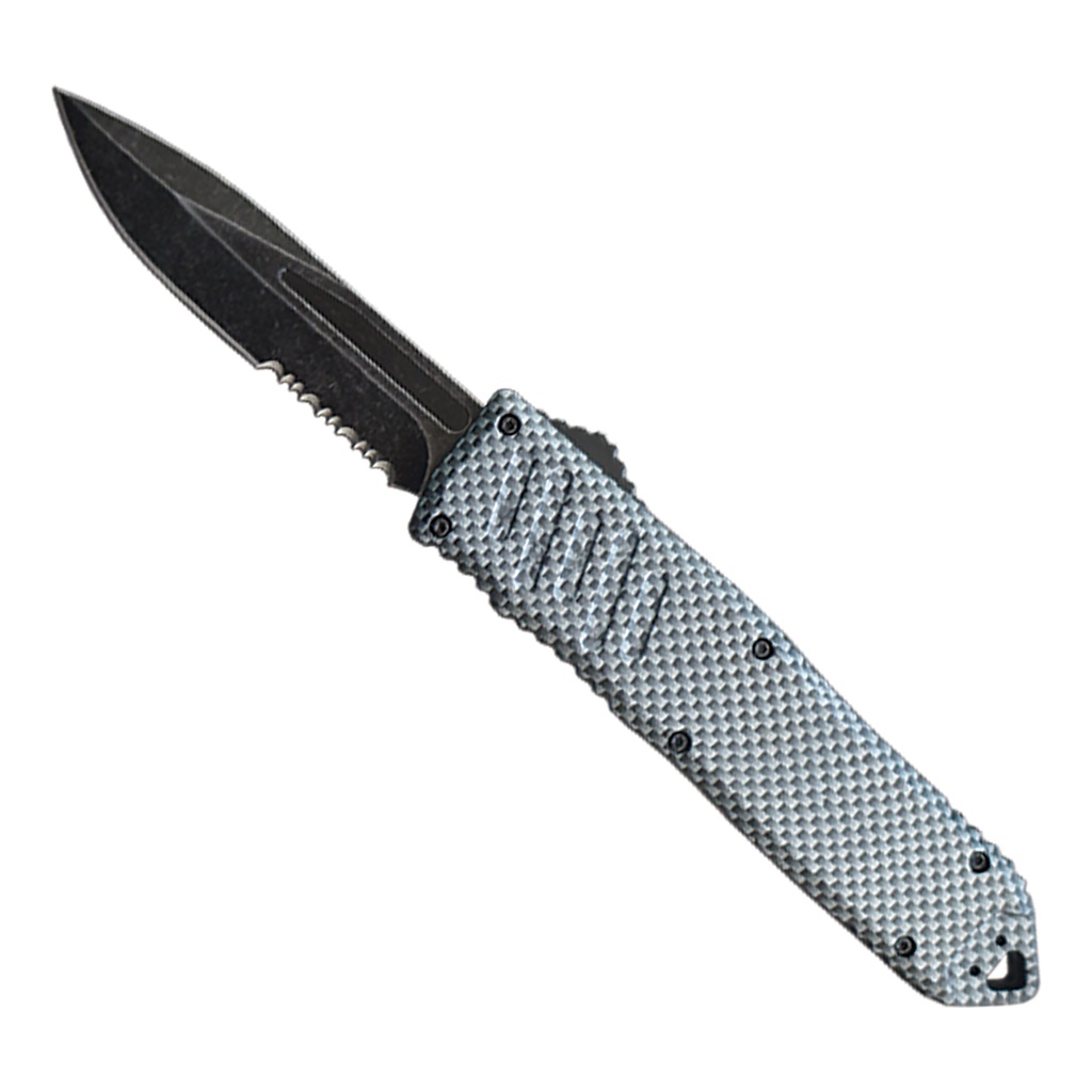 Stonewash Sentinel Rapid-Deploy OTF Knife - Carbon Fiber Pattern
