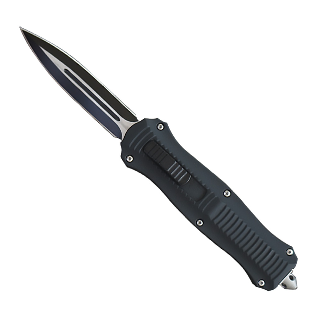 Urban Breach Front-Switch Tactical OTF Knife - Midnight Black