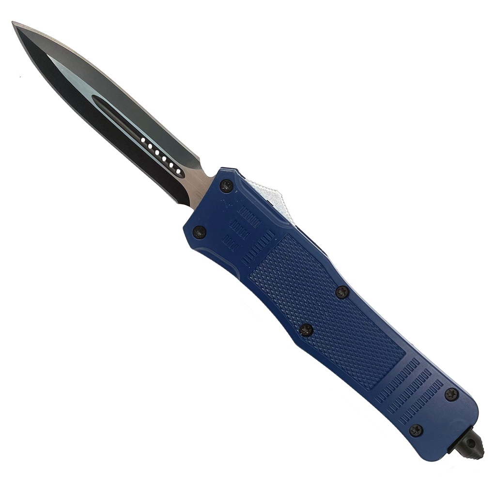 Flagship Strike Tactical OTF Knife - Blue Aluminum