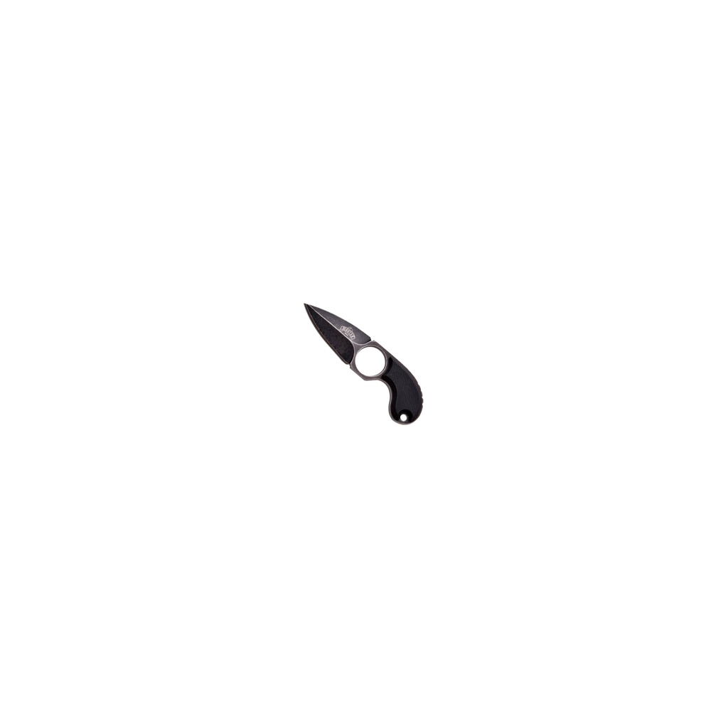 Razor Ring Control Neck Knife - G10 Black