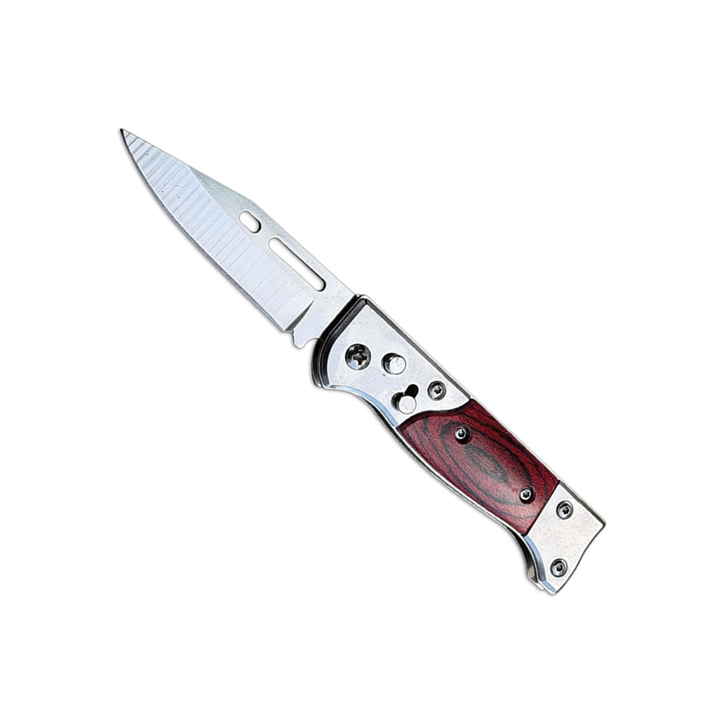 Gentleman's Quick-Draw Automatic Knife - Wood Inlay Steel