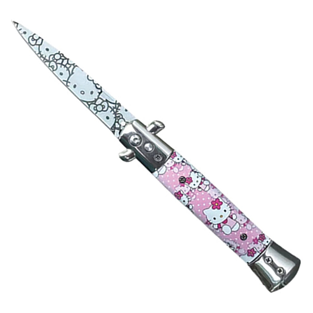 Kawaii Milano Collector’s Automatic Knife - Hello Kitty Pink