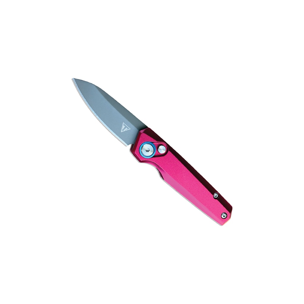 Pocket Flash Micro Automatic Knife - Pink Aluminum