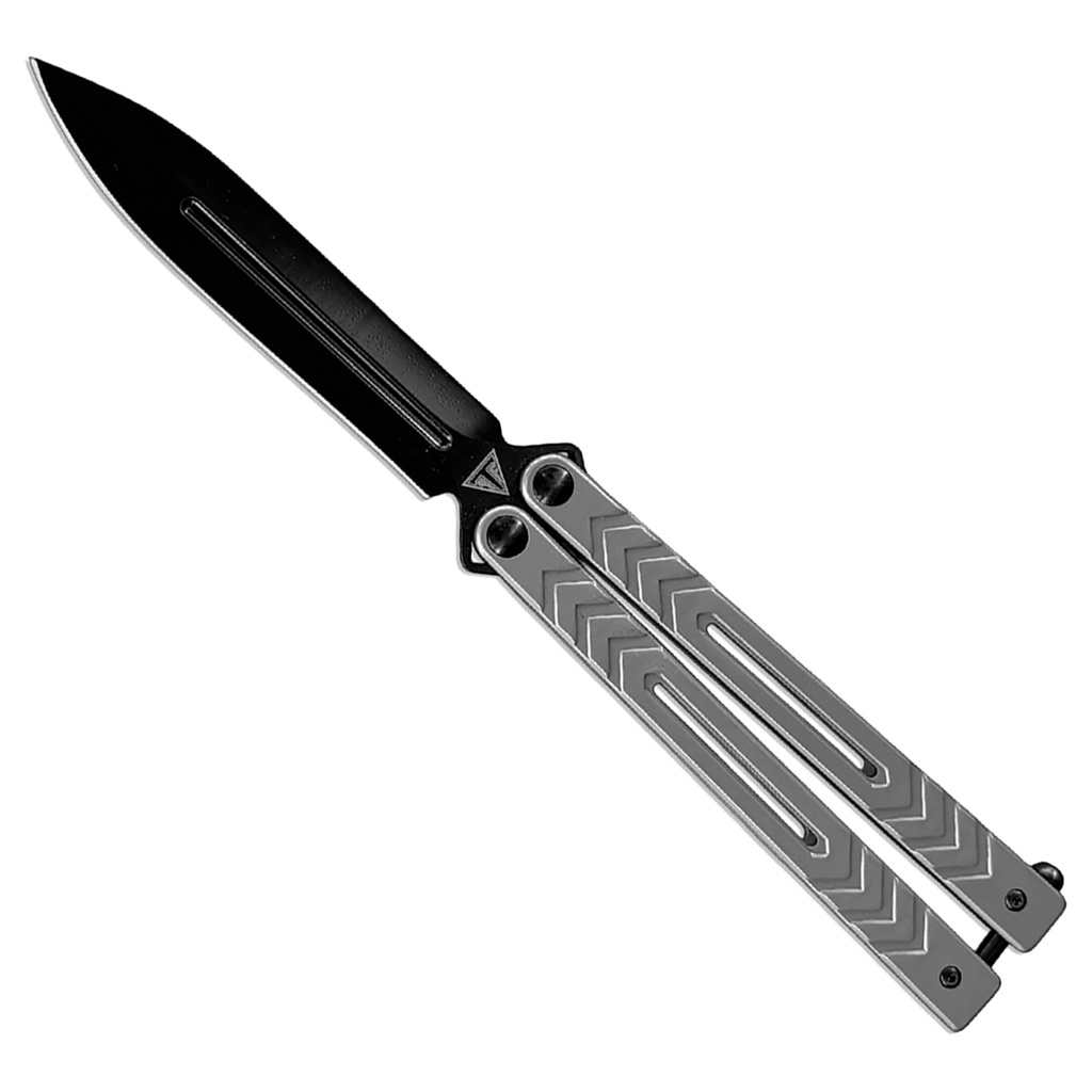 Ballistic Vector Tactical Butterfly Knife - Grey Steel