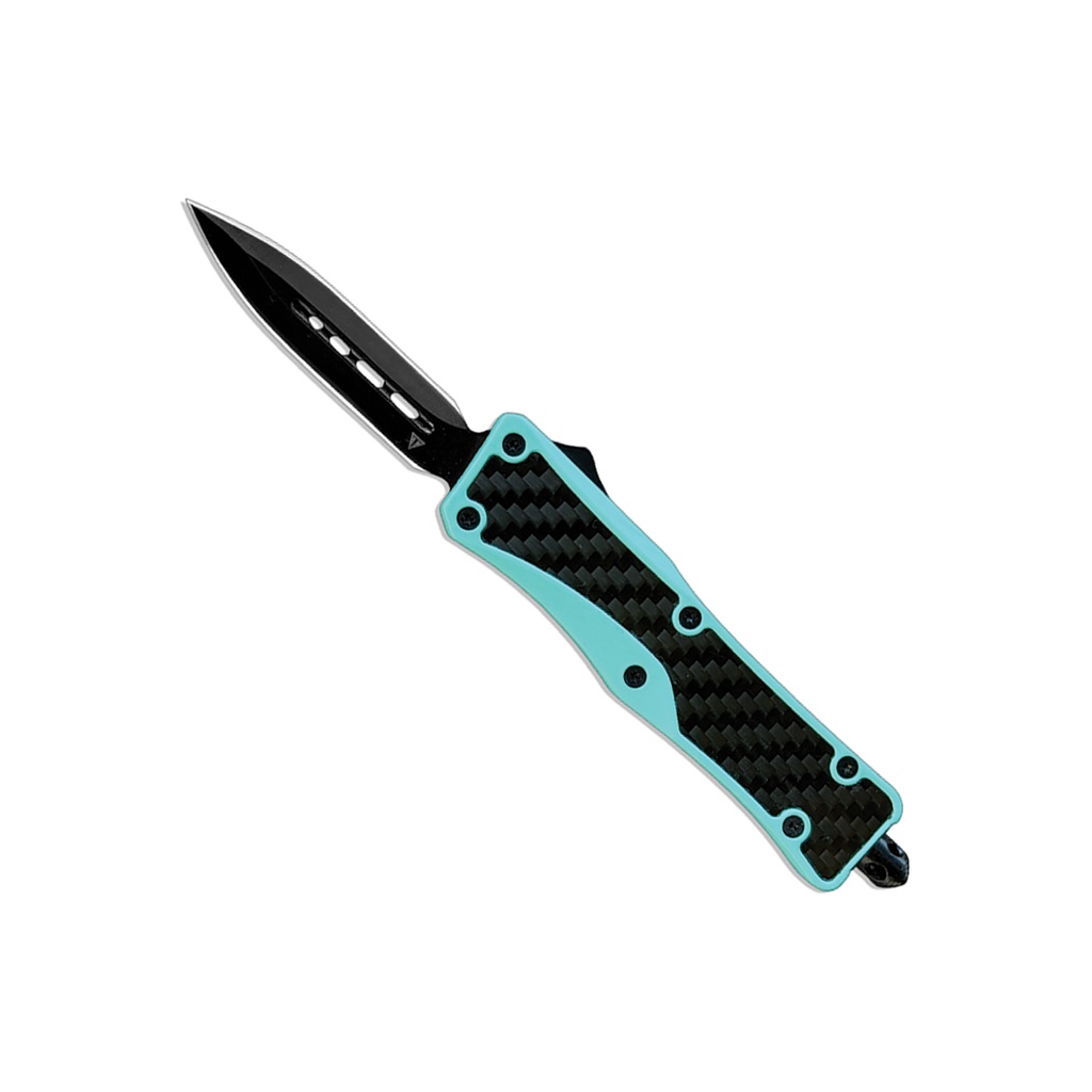 Aqua Phantom Double-Edge OTF Knife - Carbon Fiber