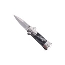 Marble Milano Quick-Deploy Automatic Stiletto Knife - Black Marble