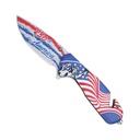 SAMPLE - Liberty Response Spring-Assisted Pocket Knife - USA Flag