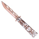 Dragon Ember Display-Grade Butterfly Knife - Rose Gold