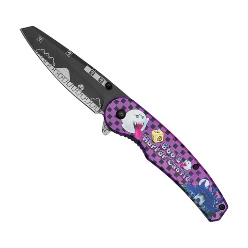 Boo's Horror Castle Gamer Assisted Knife - Purple Ghost