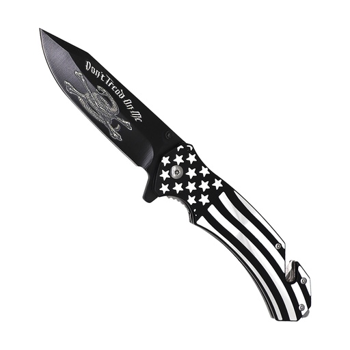 Liberty Strike Spring-Assisted Tactical Knife - Black Flag