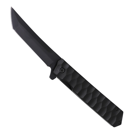 Midnight Vector Tactical Spring Assisted Knife - Black Aluminum