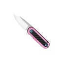 Neon Circuit Flipper Pocket Knife - Pink Carbon Fiber