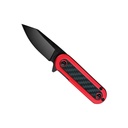 Redline Pivot EDC Folding Knife - Carbon Fiber Red