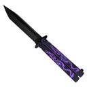 Dragon Rift Tactical Butterfly Knife - Purple Aluminum