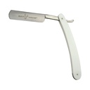 Quiet Edge Round-Point Straight Razor - White Scales