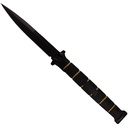 Midnight Stiletto Rapid-Deploy Spring Assisted Knife - Matte Black