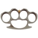 Monolith Half-Inch Buckle Brass Knuckles - Silver