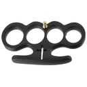 Holy Cross Buckle Impact Brass Knuckles - Midnight Black