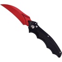 Blood Talon Quick-Deploy Hawkbill Automatic Knife - Crimson Blade