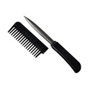 Stealth Groom Serrated Comb Knife - Midnight Black