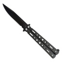 AerialFlow Ported-Balance Butterfly Knife - Matte Black