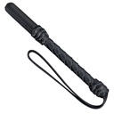 Braided Nightguard Weighted Leather Sap - Black Leather