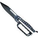 Handguard Safe-Flip Butterfly Knife - Matte Black