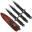Spearhead Symmetry 3‑Piece Throwing Knife Set - Matte Black