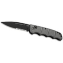 Rifle-Bred Quick-Deploy Automatic Knife - Grey Aluminum